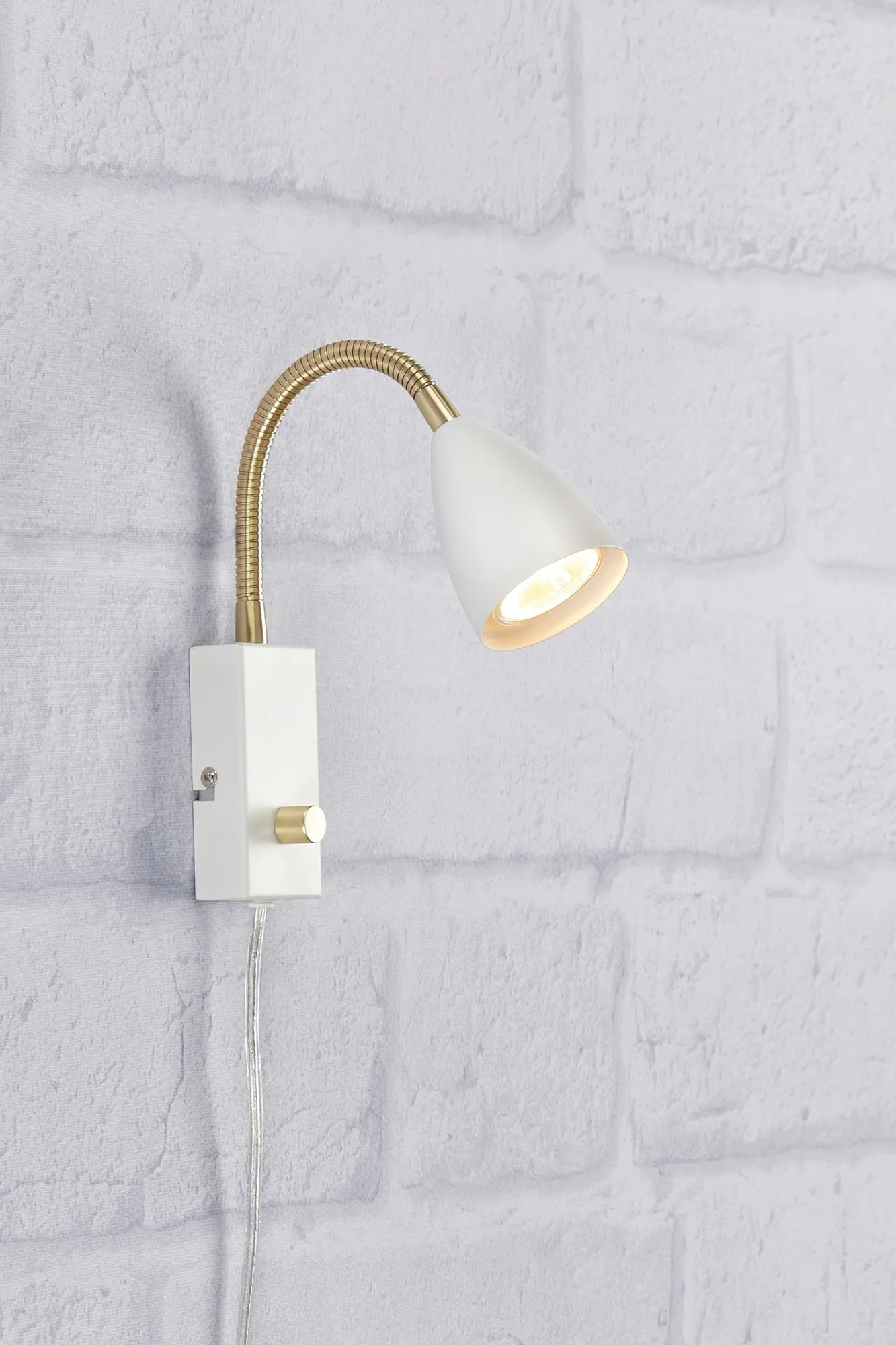CIRO Wall 1L Flex White/Brass