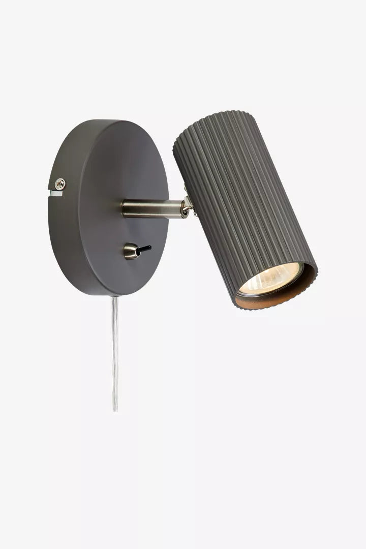 COSTILLA Wall 1L Dark Grey/Satin Nickel