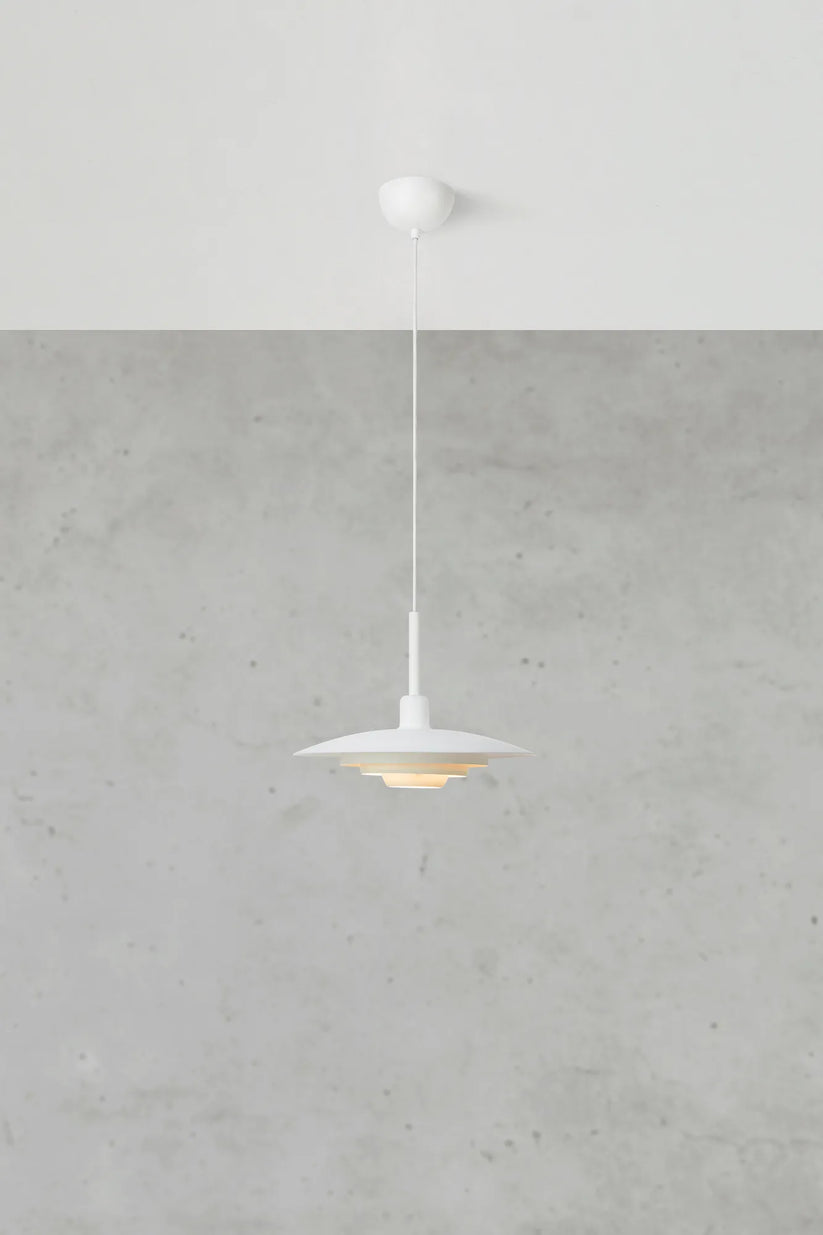 Piny pendant 35 cm white