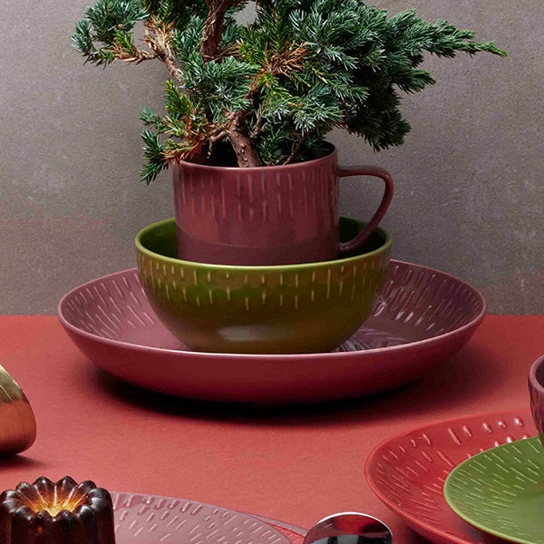 Confetti Bordeaux Pasta tall. 23 cm