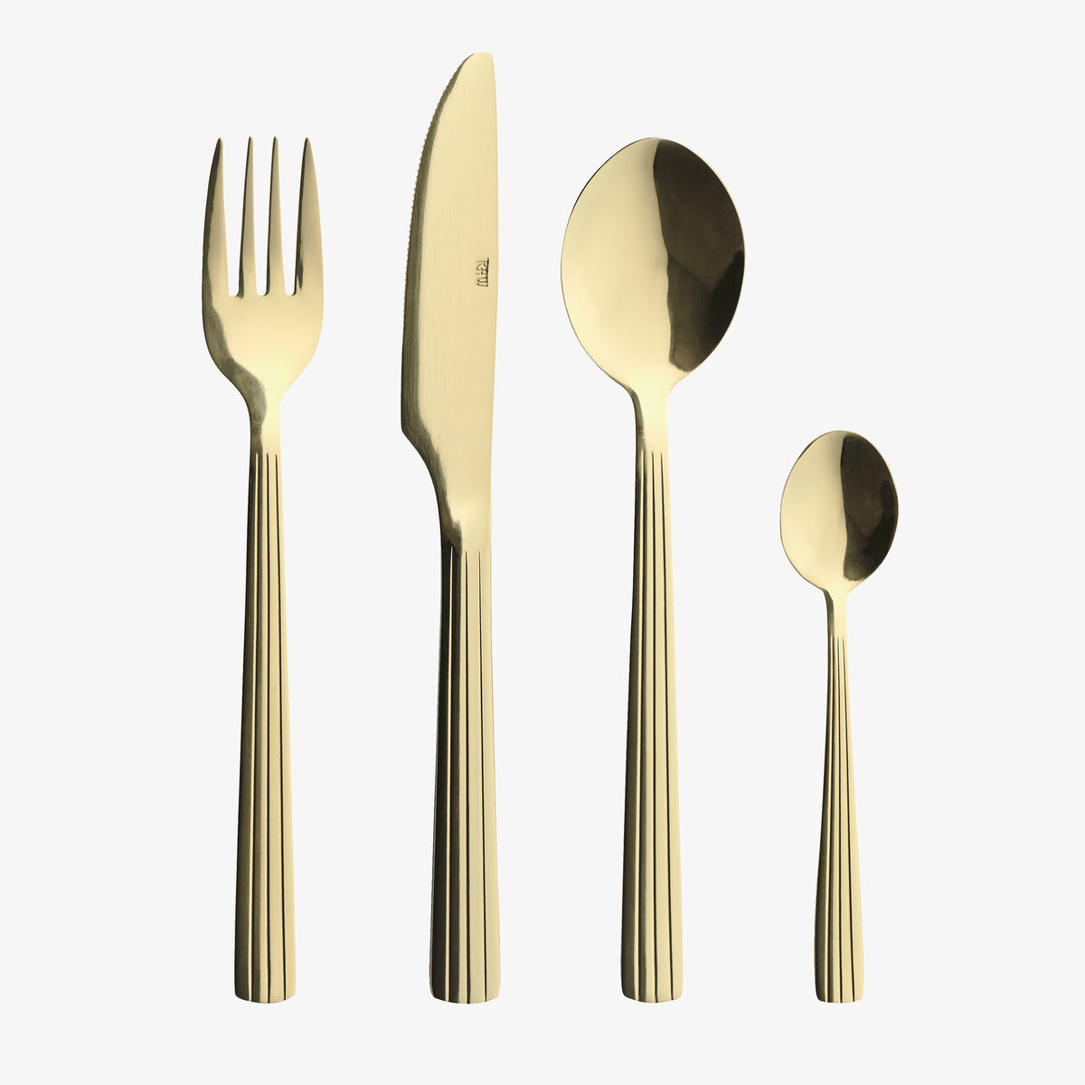 RAW - Bestik 16 dele sæt champagne guld