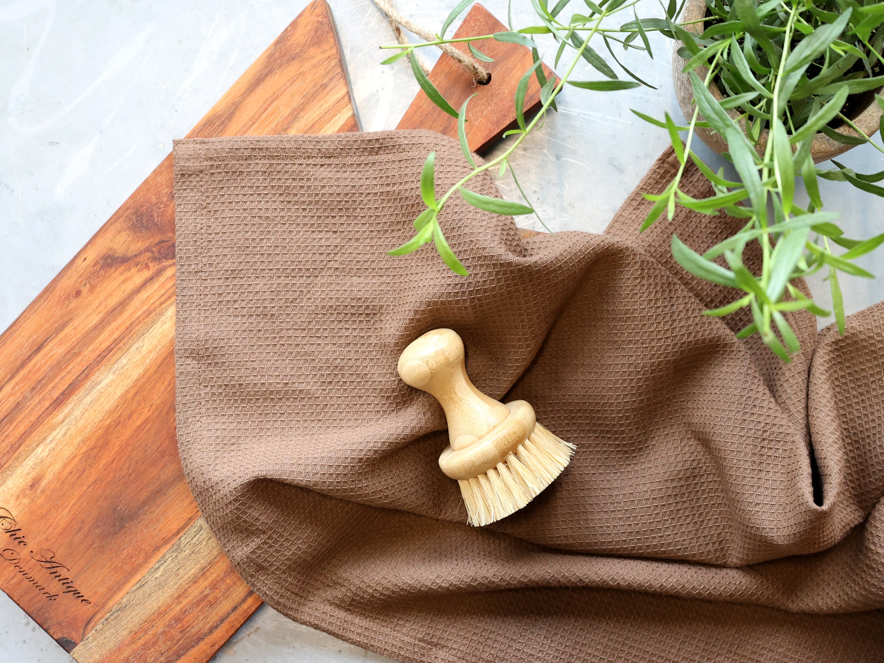 Viskestykke vaffel små tern L70B50cm honning