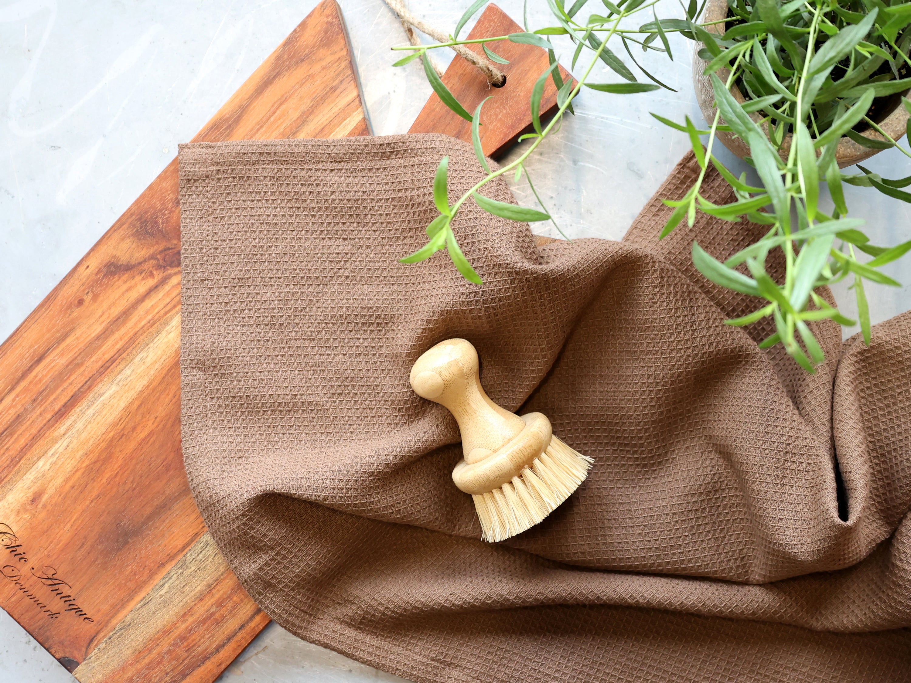 Viskestykke vaffel små tern L70B50cm honning