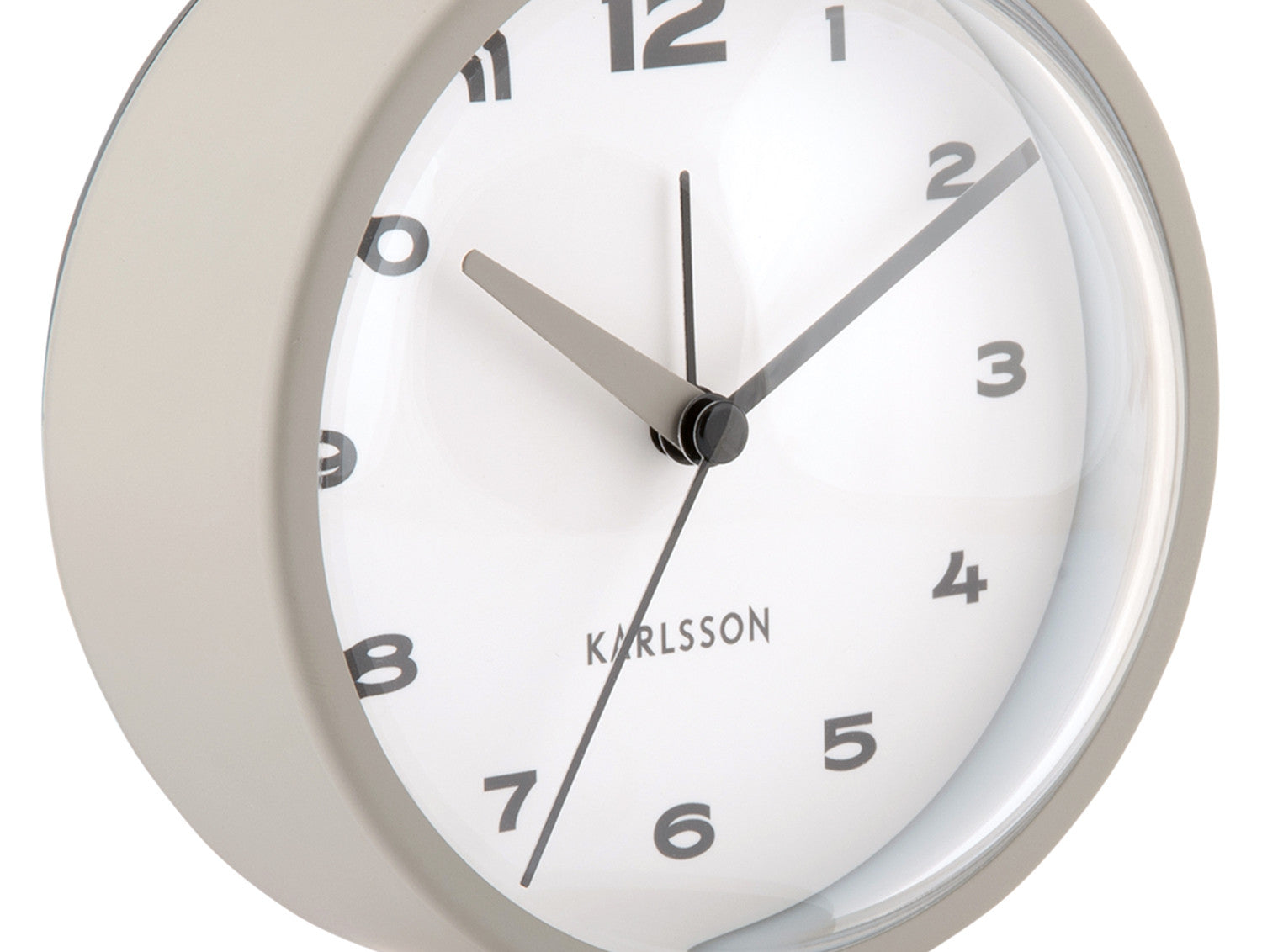 Alarm clock brisk dome dark grey