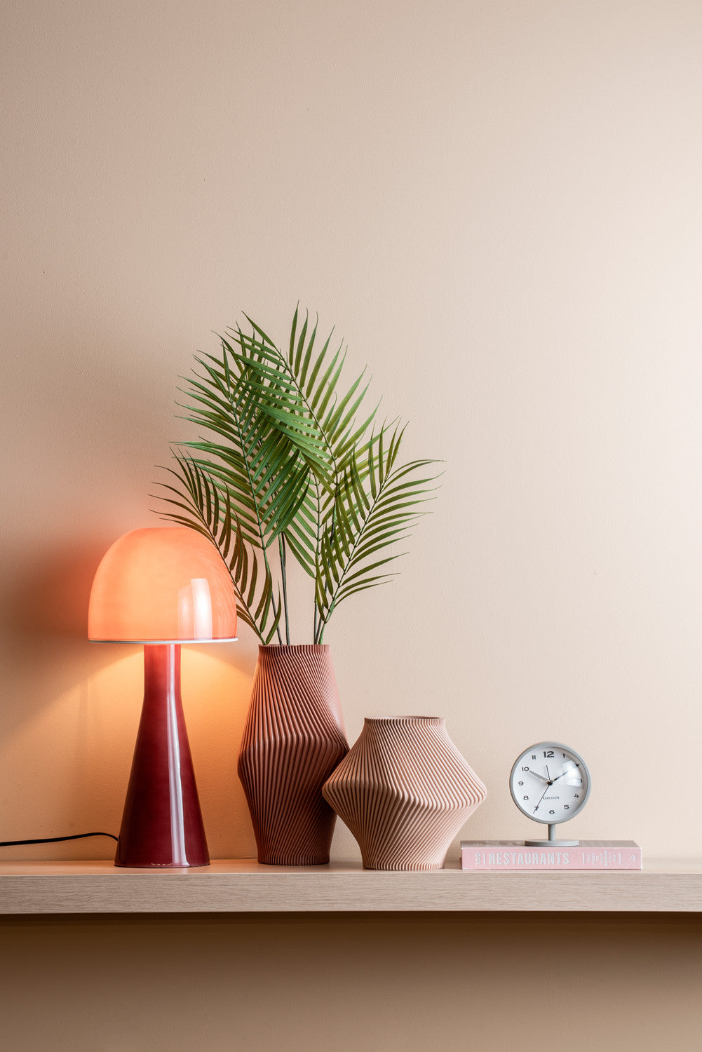 Alarm clock brisk dome dark grey