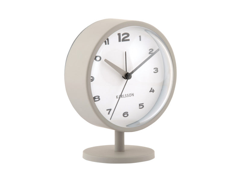 Alarm clock brisk dome dark grey