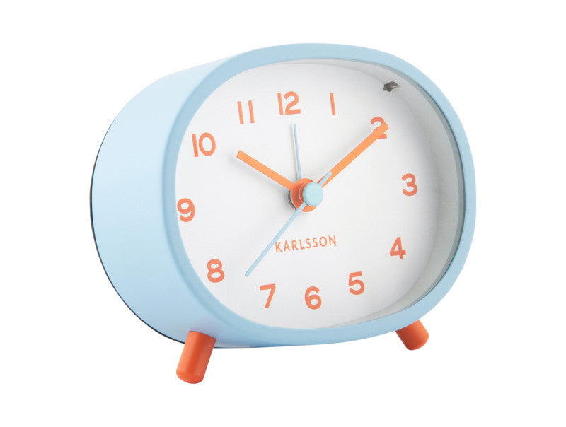 Alarm clock cheeky Oval soft blue