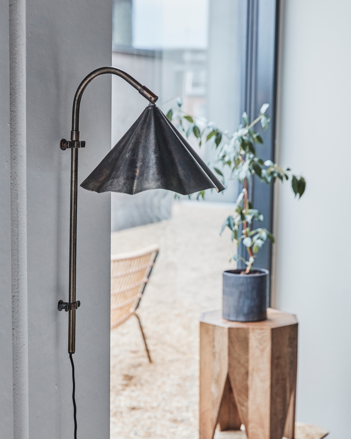 Wall lamp, HDFlola, Antique brown