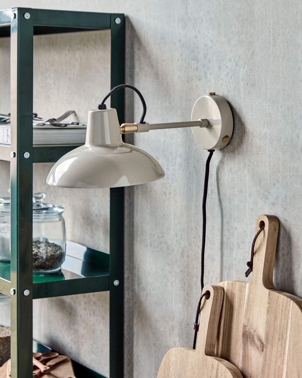 Wall lamp, HDDesk, Grey