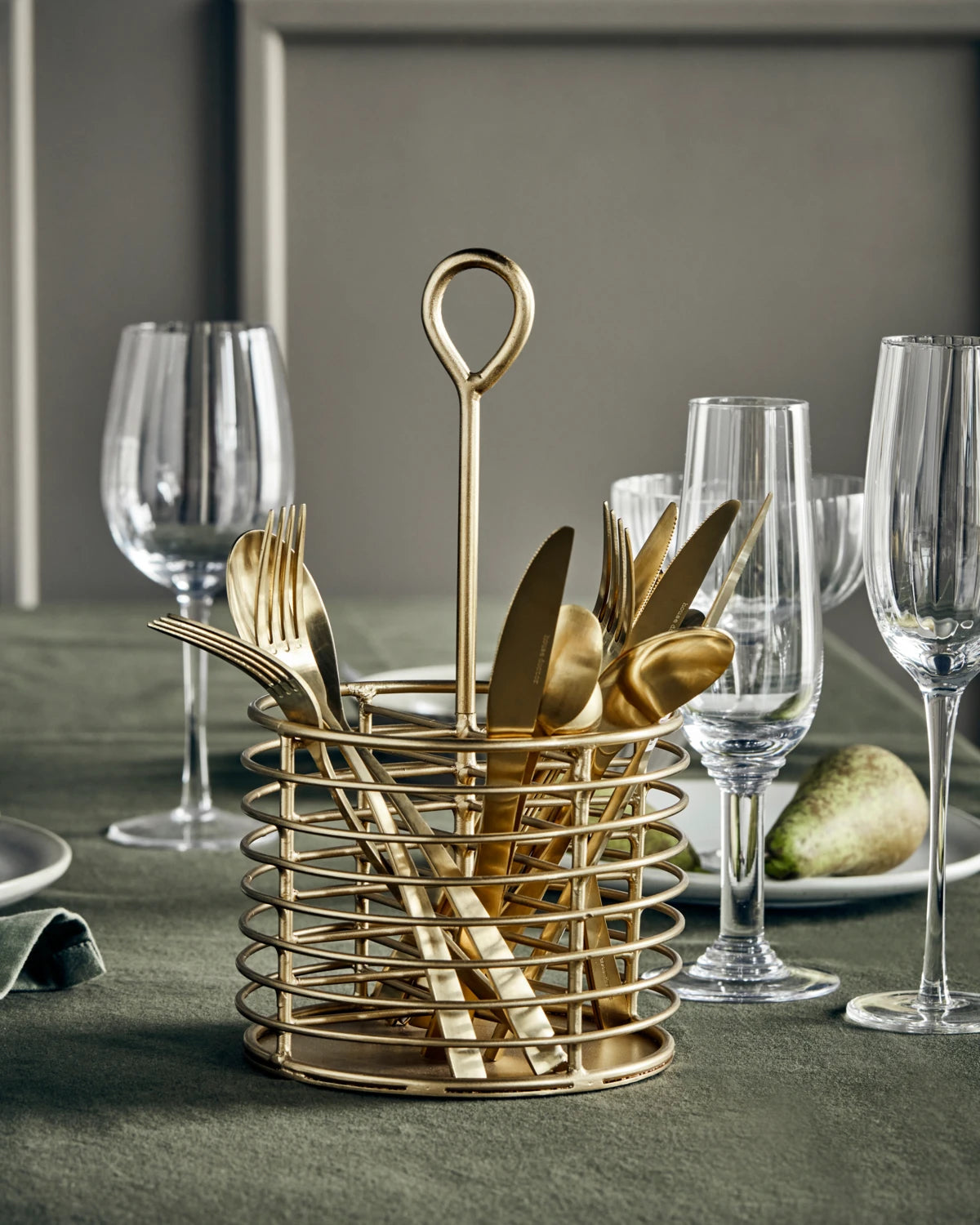 Storage, Lela, Antique brass