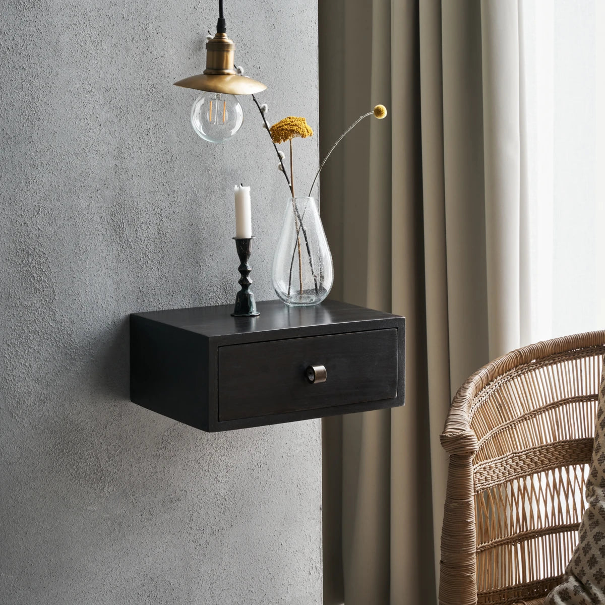 Side table, HDBedsi, Black