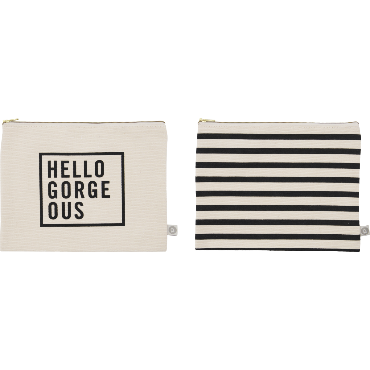 Clutch, HDCanva black, off white