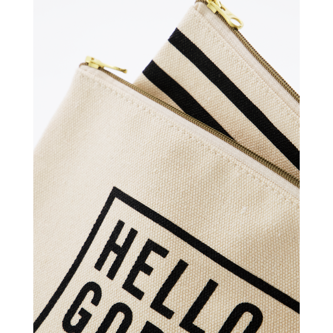 Clutch, HDCanva black, off white