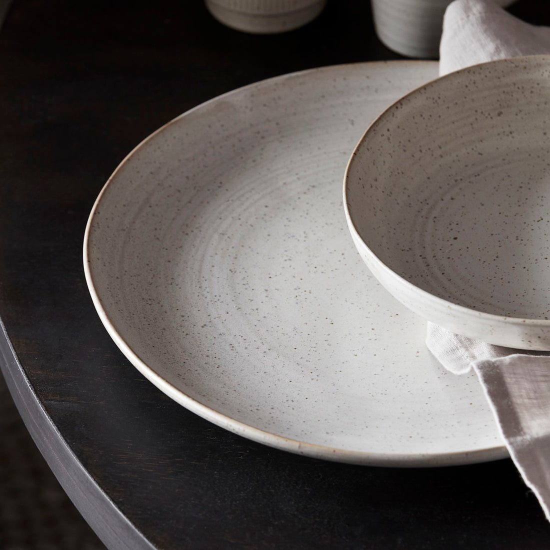 Dinner Plate, HDPion Grey,white