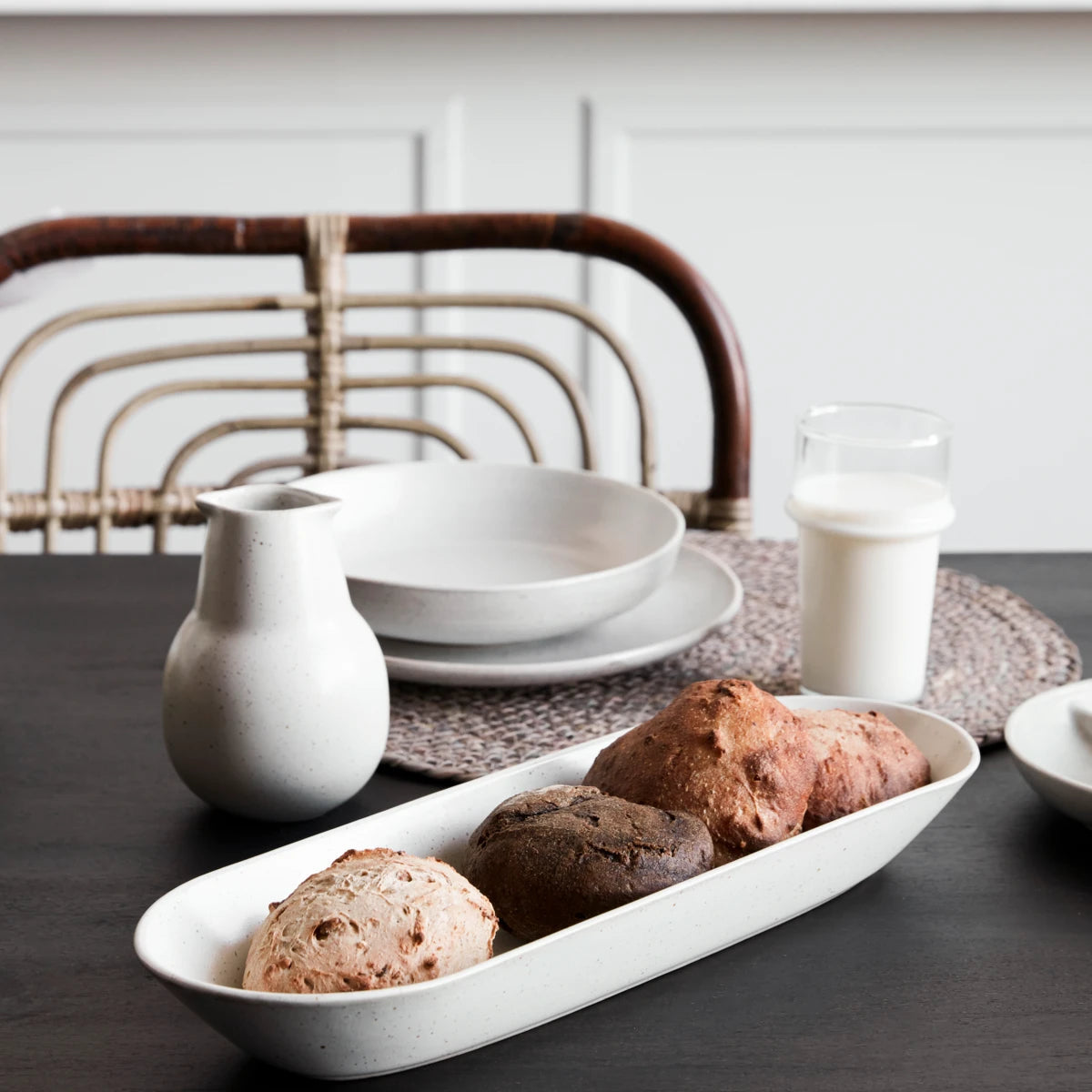 Serving dish - HDPion - grey white
