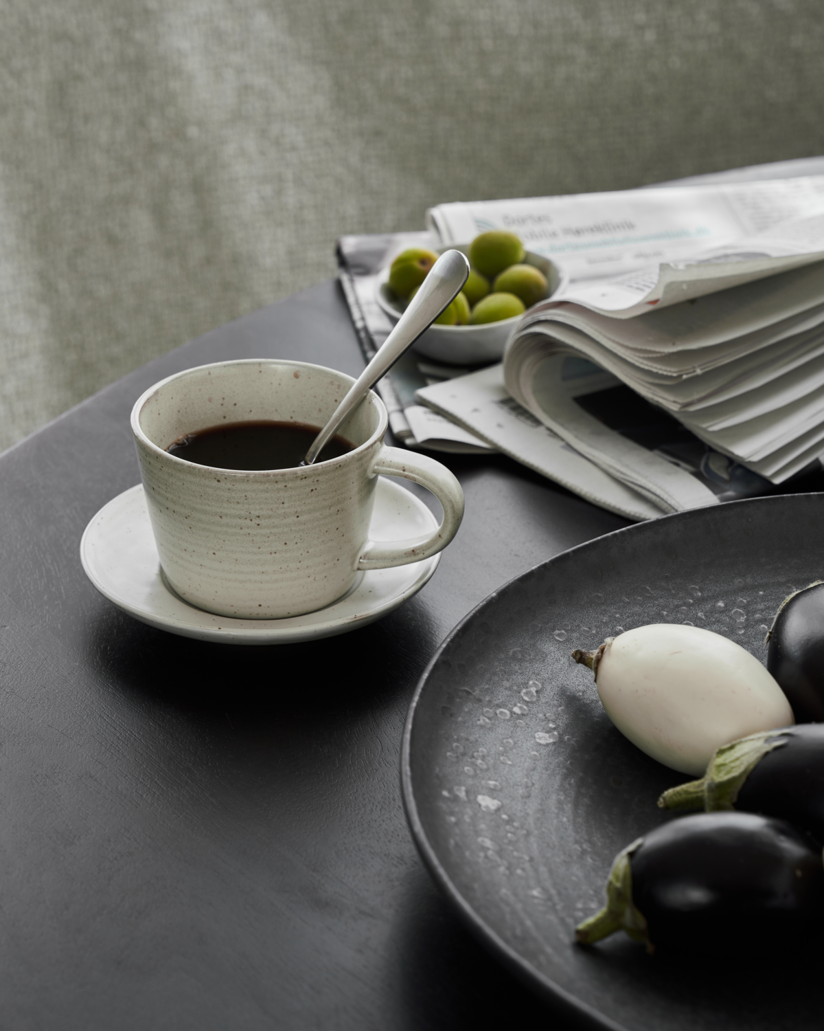 Cup w.saucer HDPion greey,white