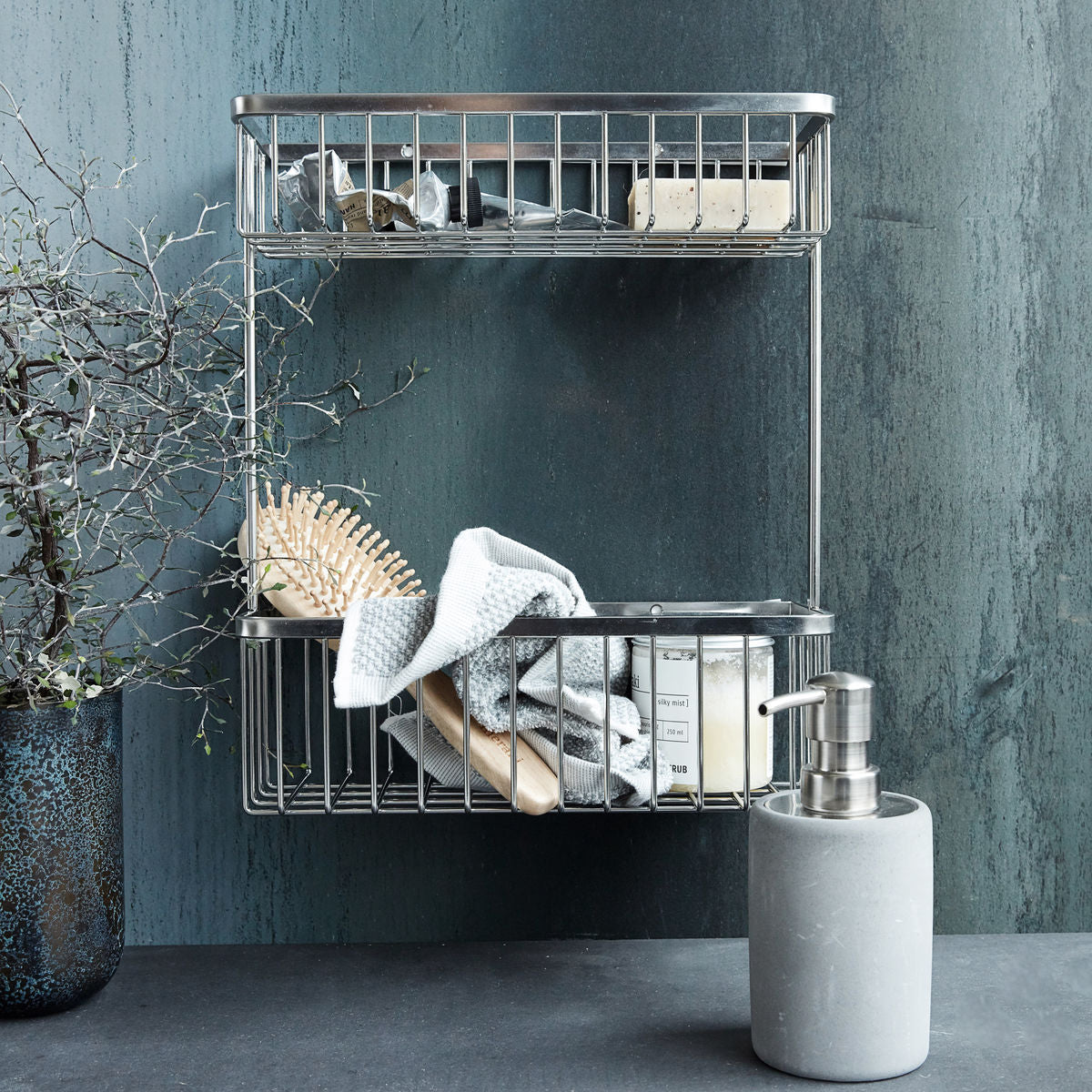 Basket - HDBath - Double - silver finish