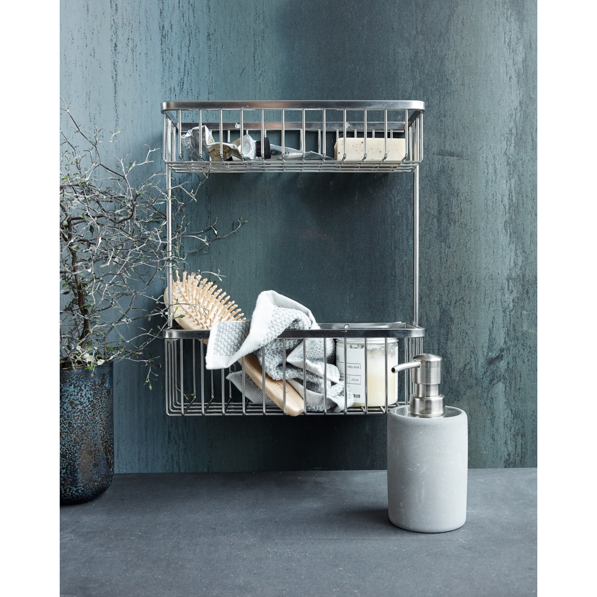 Basket - HDBath - Double - silver finish