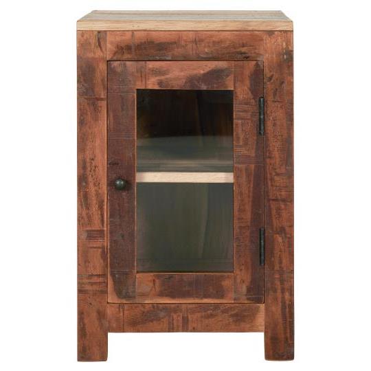 Sidebord m/glaslåge og 1 hylde UNIKA Shaker