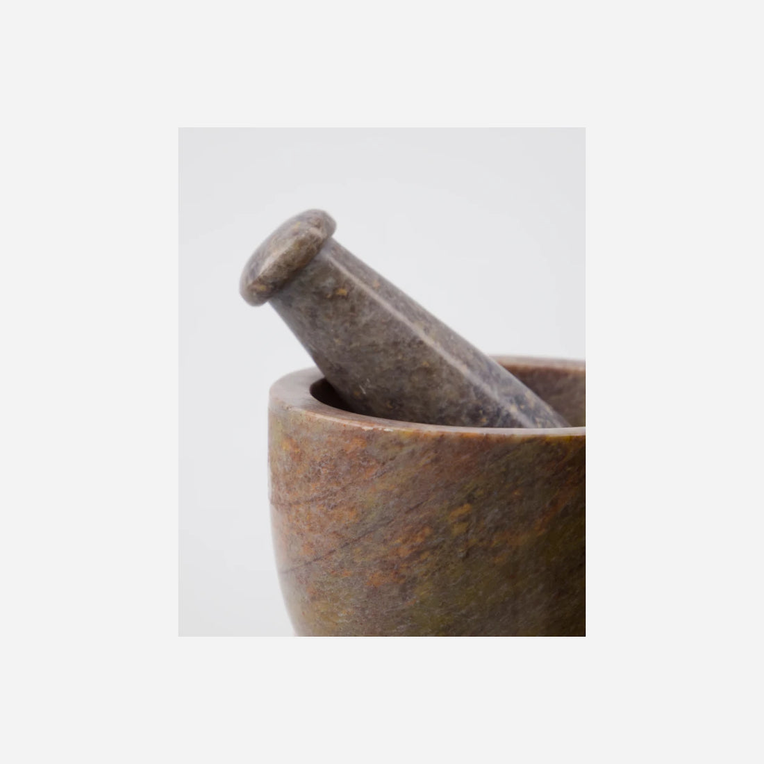 Mortar w. pestle HDArb, Brown
