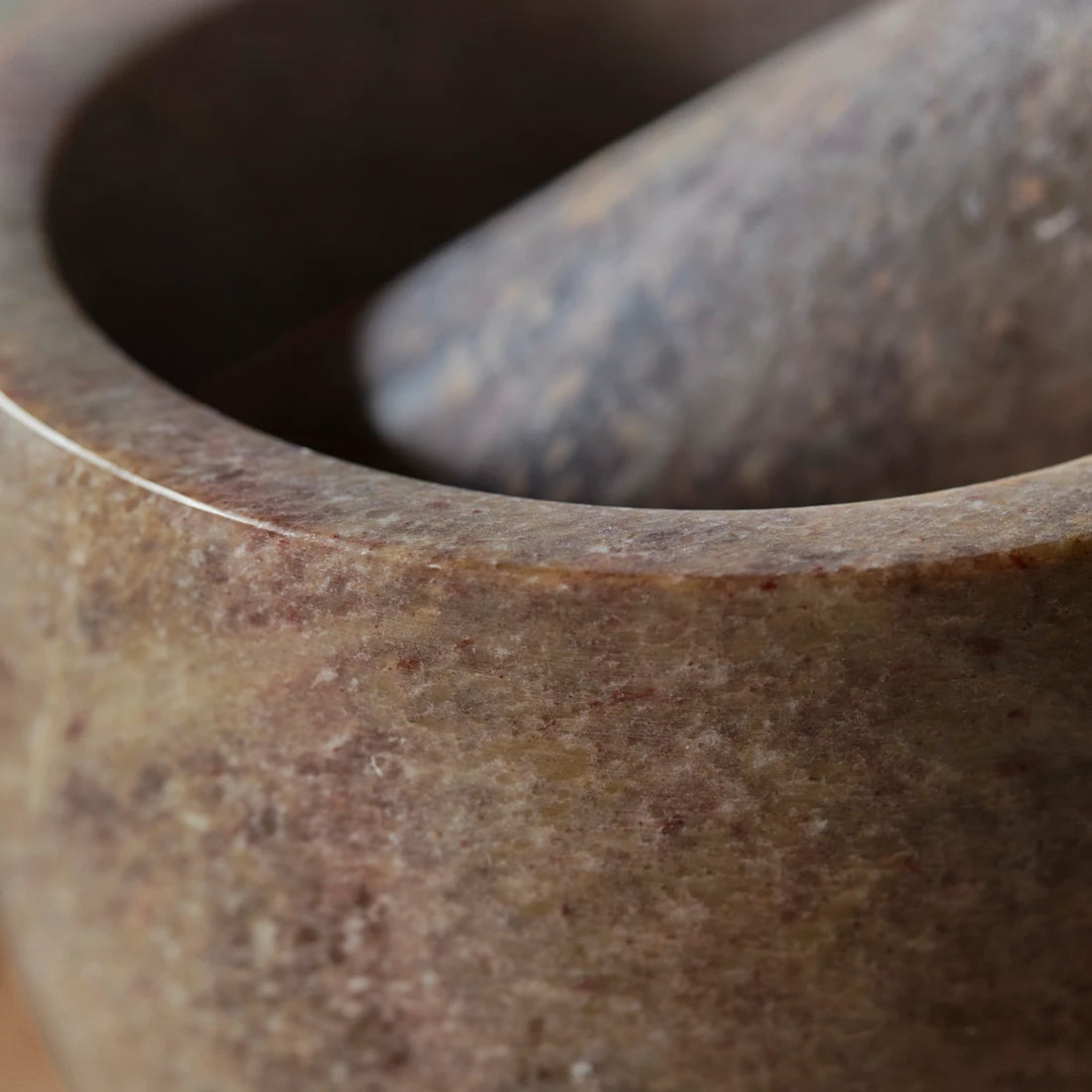Mortar w. pestle HDArb, Brown