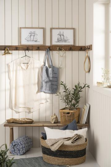 Knagerække m/3 dobbeltknager