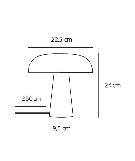 Glossy mini - Bord - Hvid