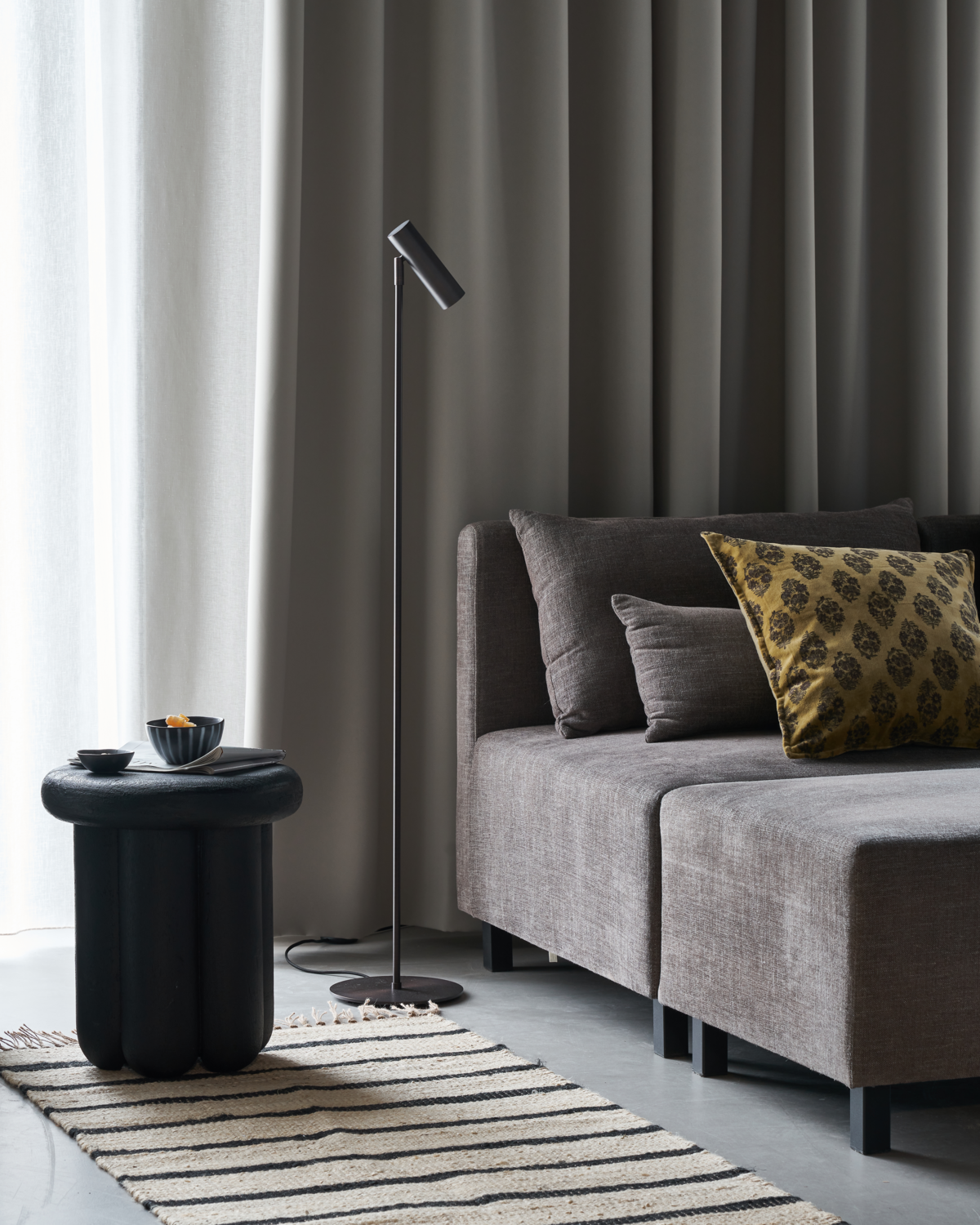 Floor lamp, HDNorm, Black antique