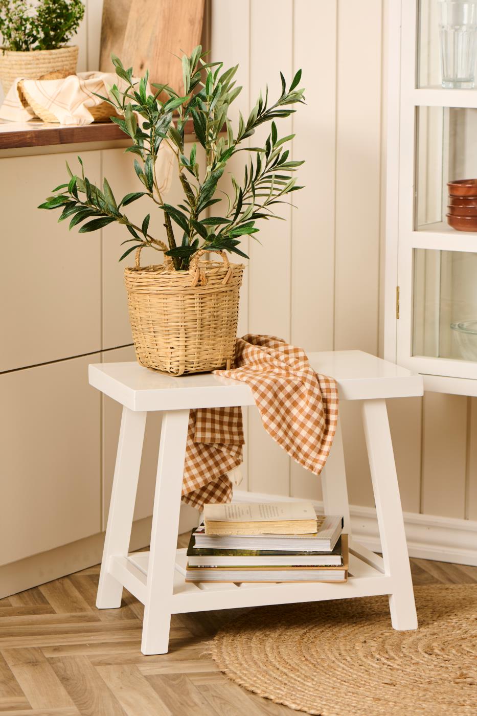 Bænk gilleleje m/hylde