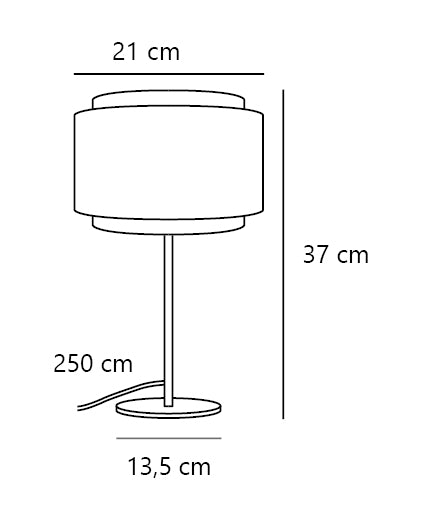 Takai bordlampe Beige