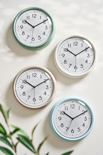 Vægur sandfarvet m/kant