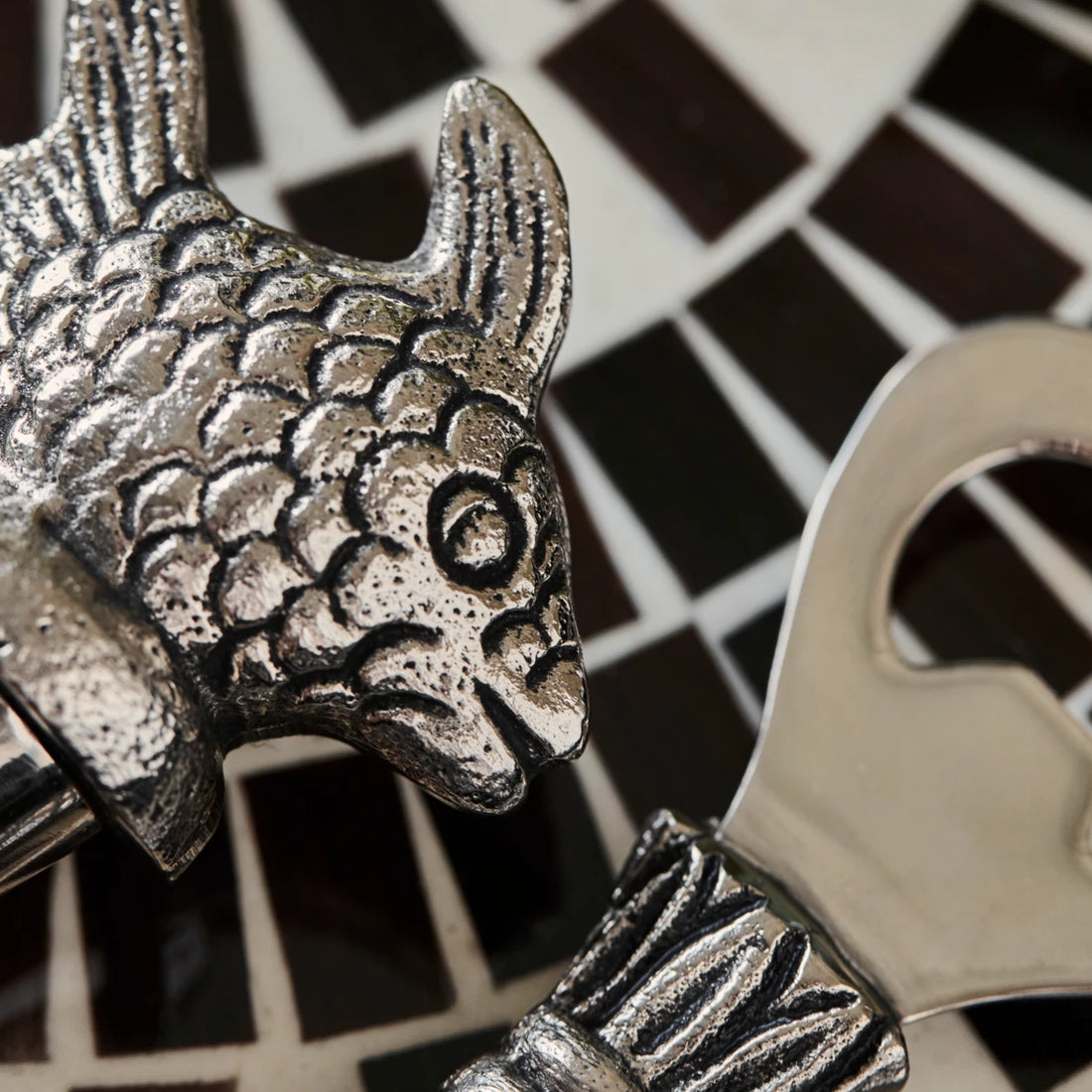 Bar accessories, HDfish, antique silver