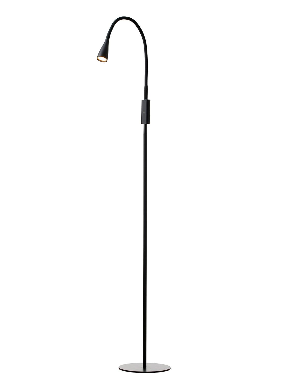 TWIST LED SORT - Gulvlampe dæmpbar