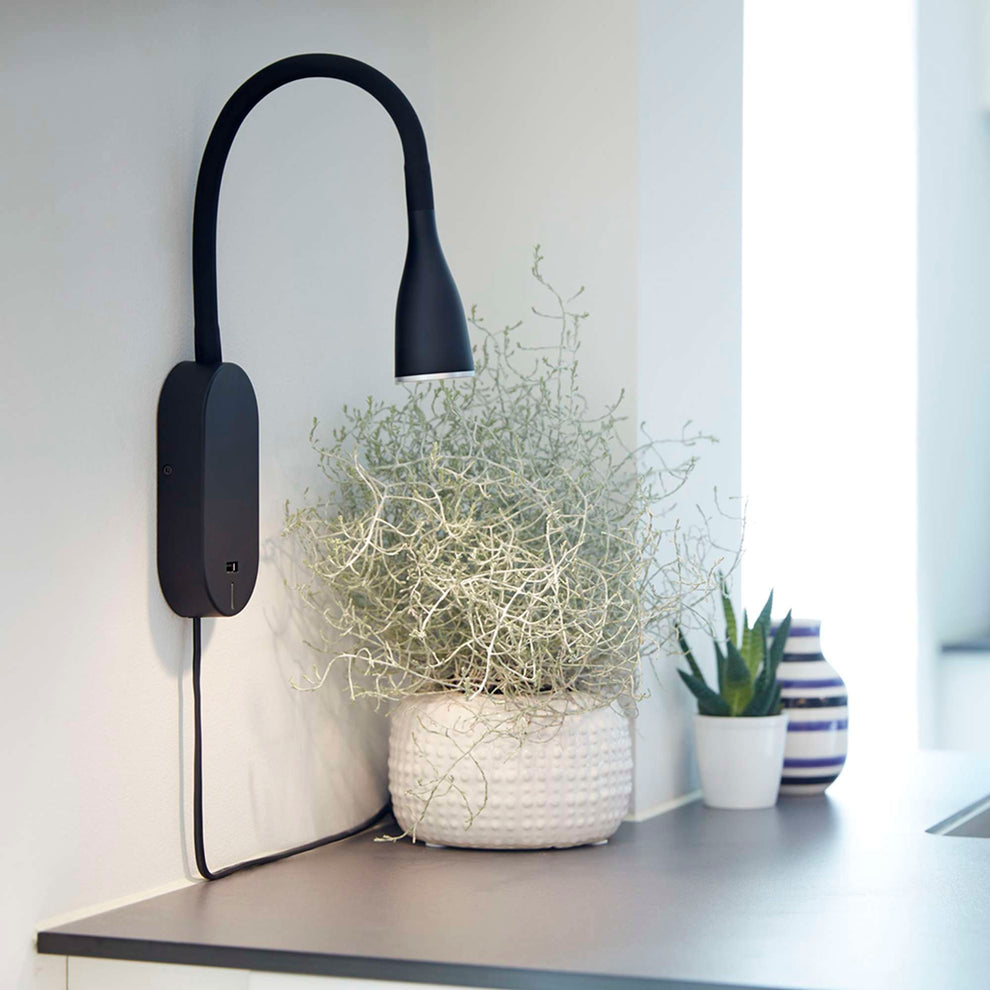 VÆGLAMPE EYE USB LED SORT