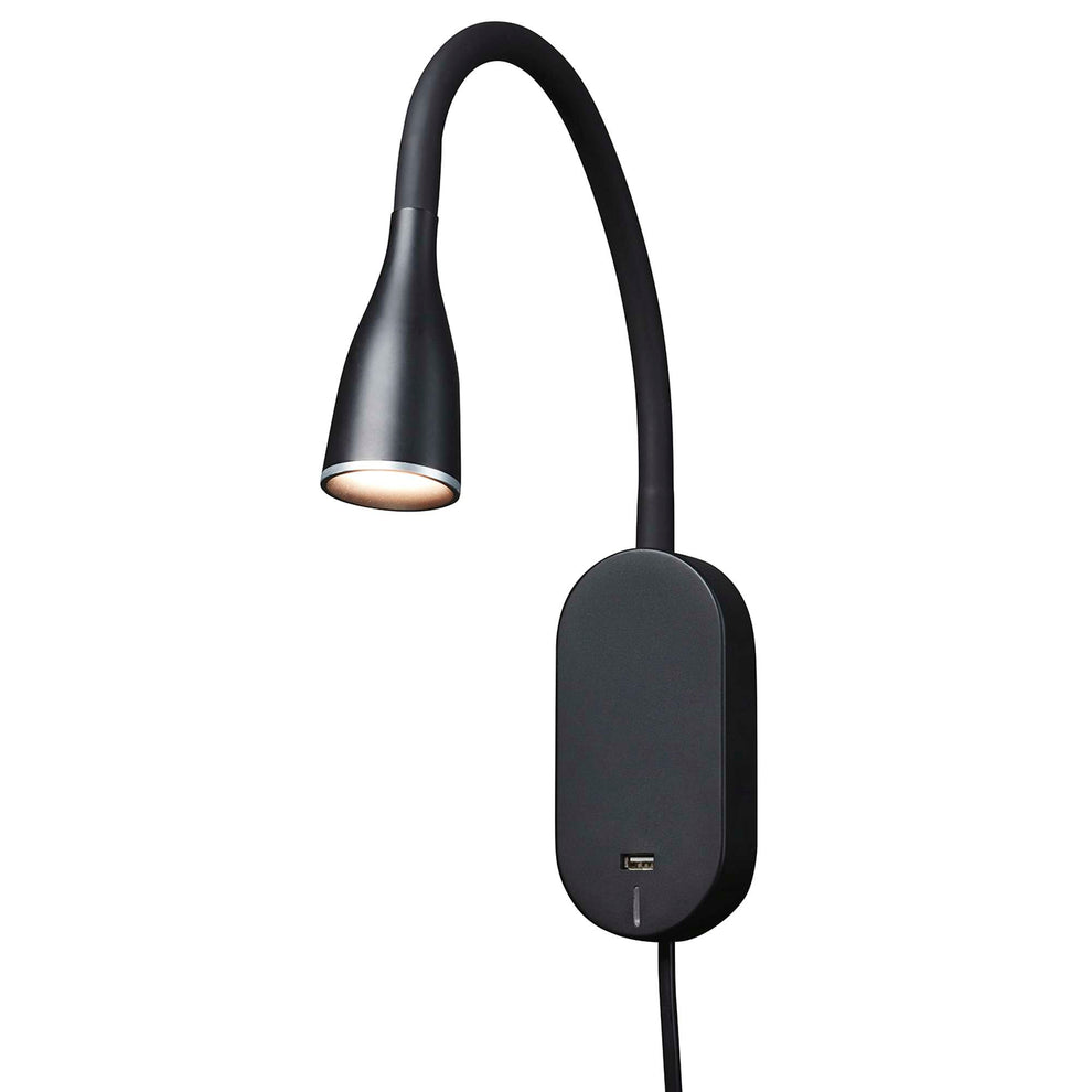 VÆGLAMPE EYE USB LED SORT