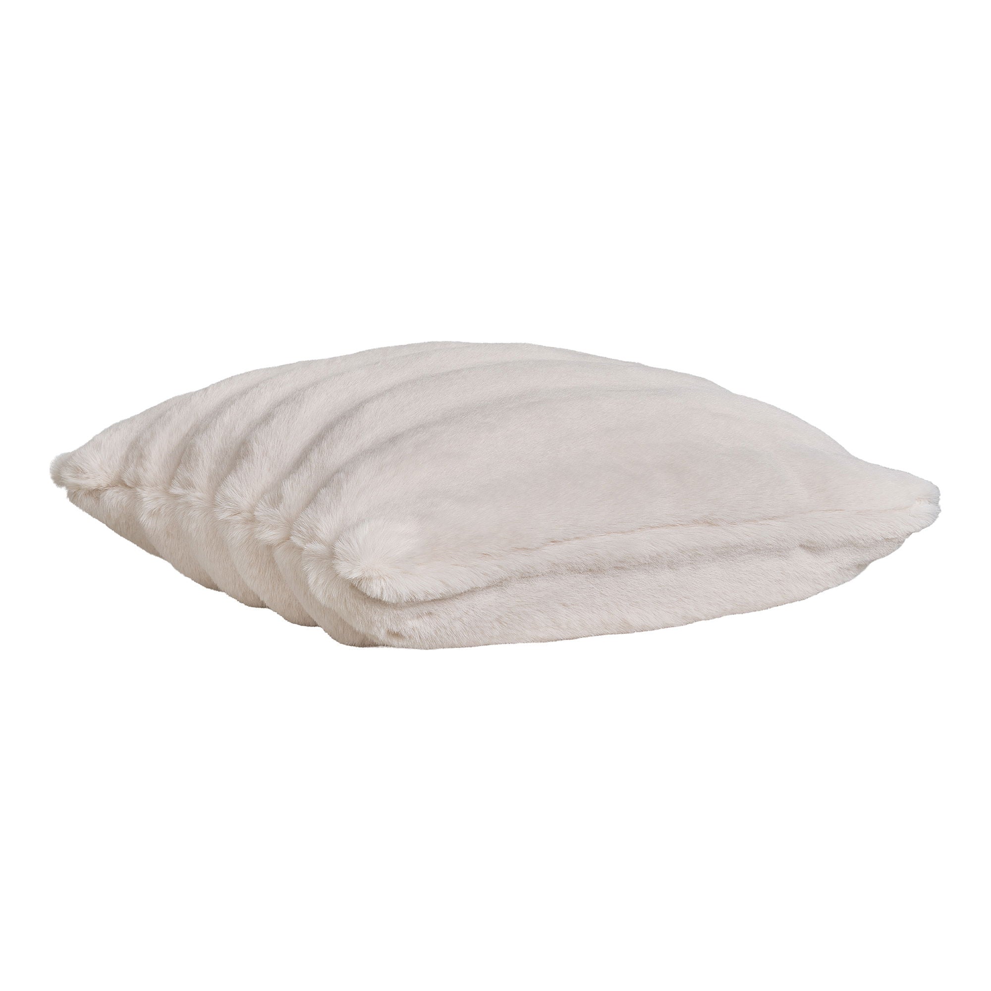 Gelena Cushion, artificial fur, white, 45x45 cm