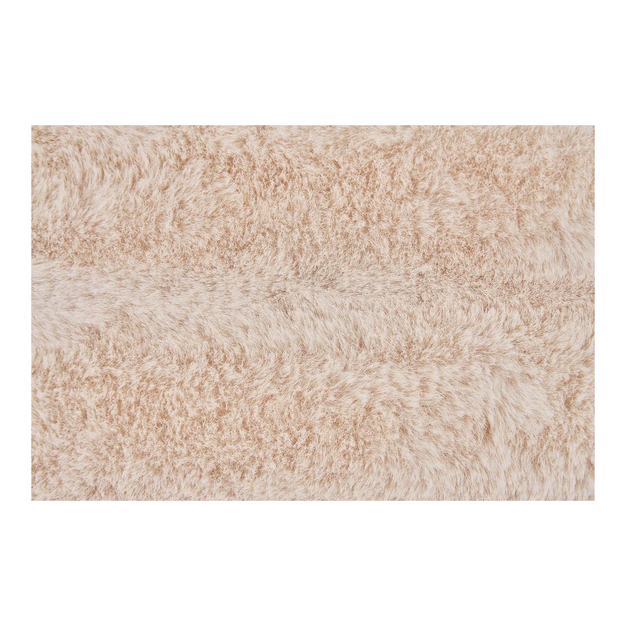 Gelena Cushion, artificial fur, white, 45x45 cm