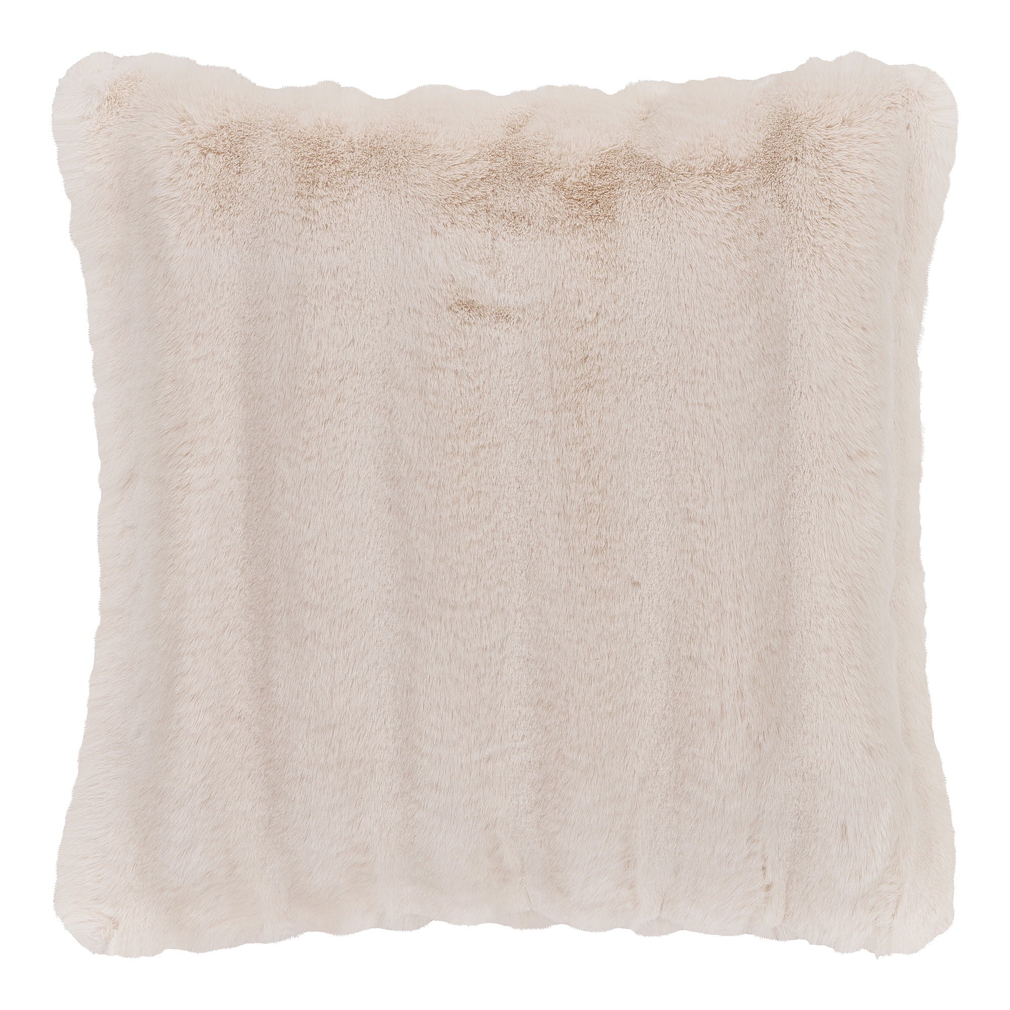 Gelena Cushion, artificial fur, white, 45x45 cm