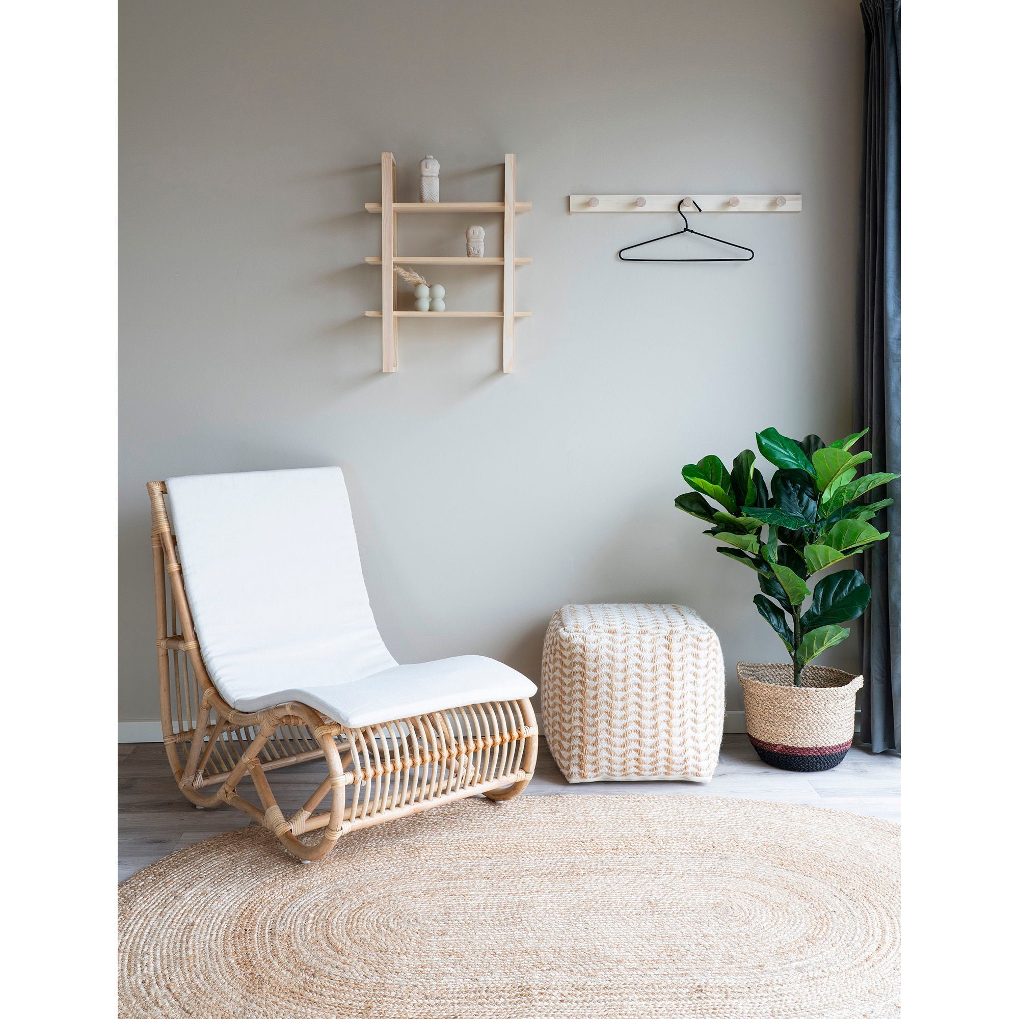 Bombay Rug, braided jute, nature, oval