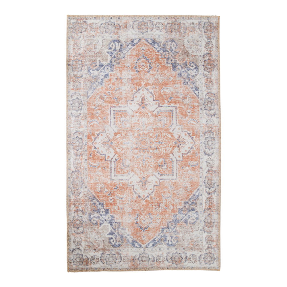 Havana rug, orange/blue