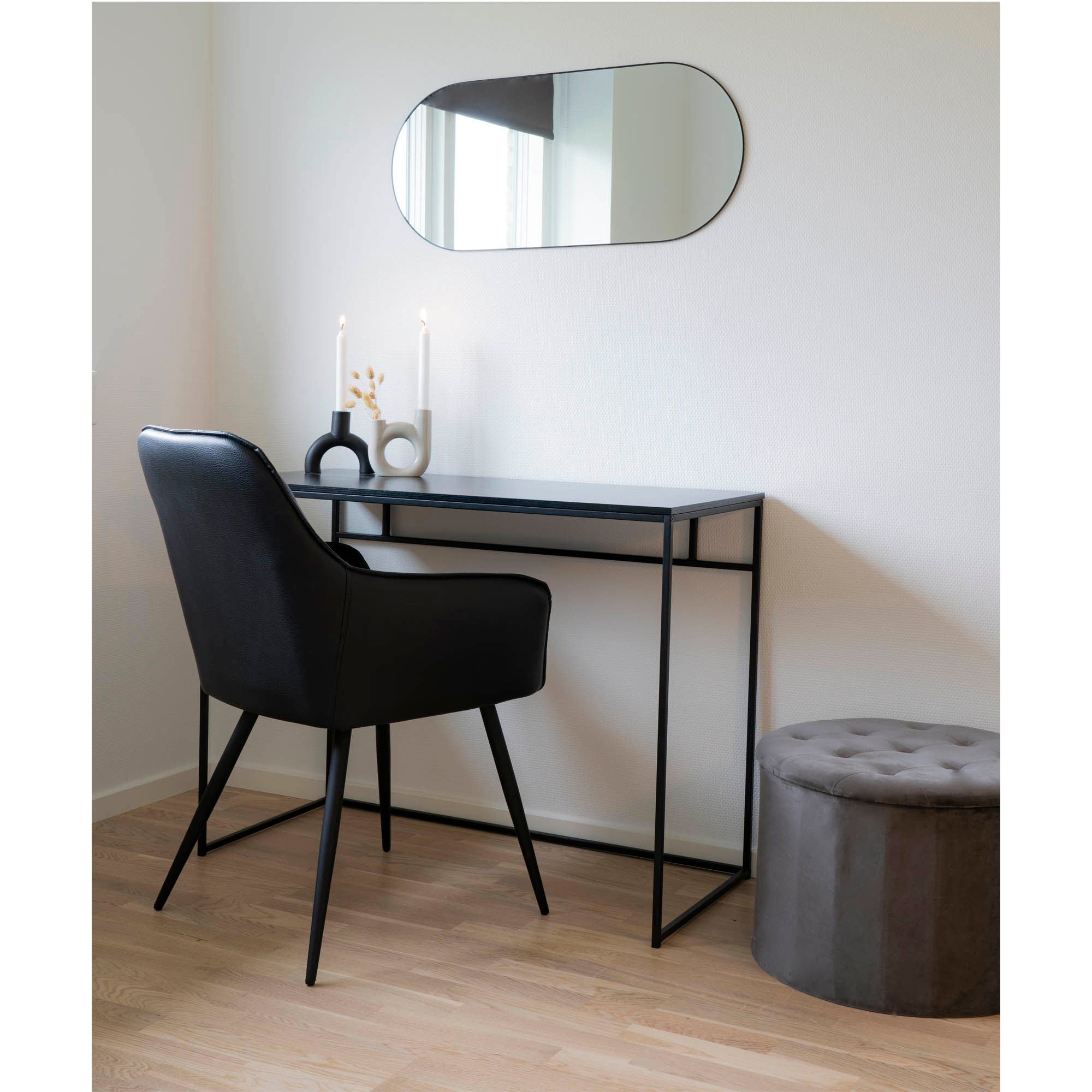 Jersey Mirror, steel, black