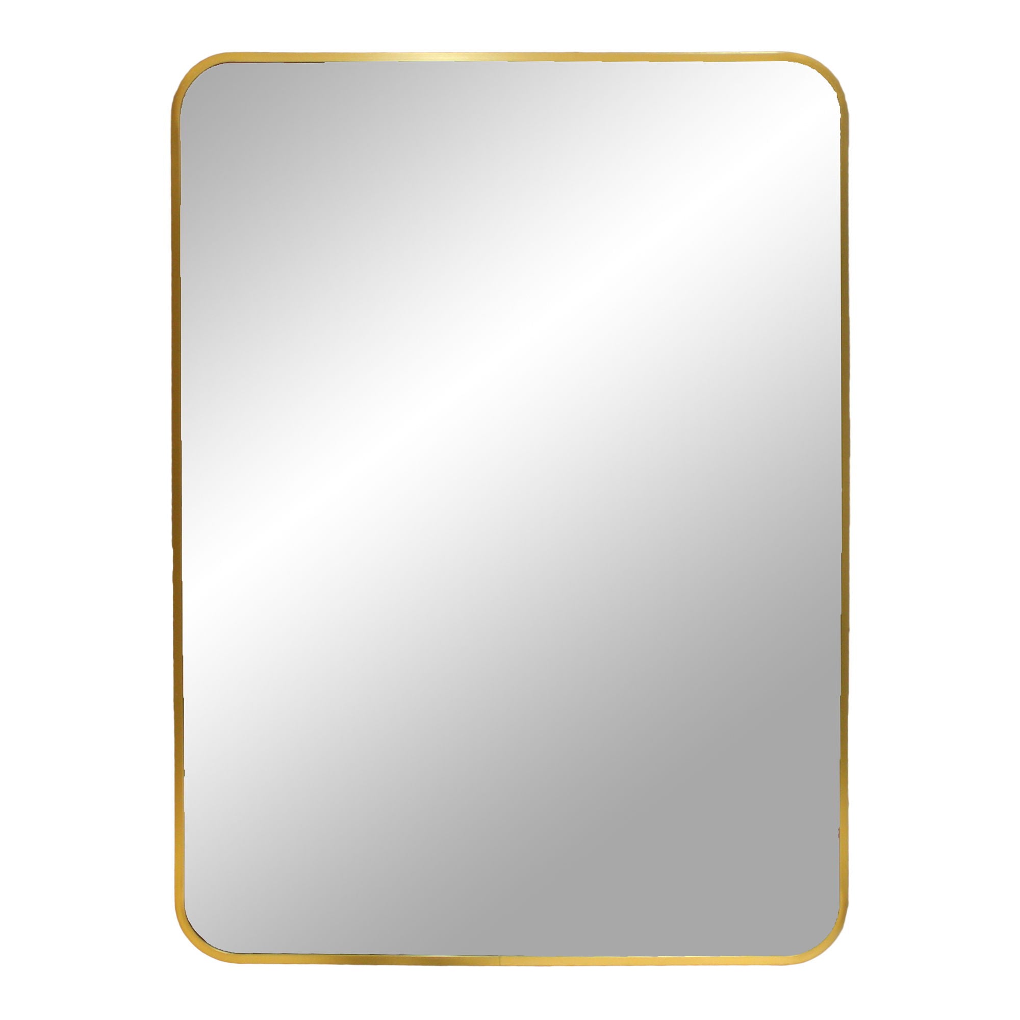 Madrid Mirror, aluminium, brass look