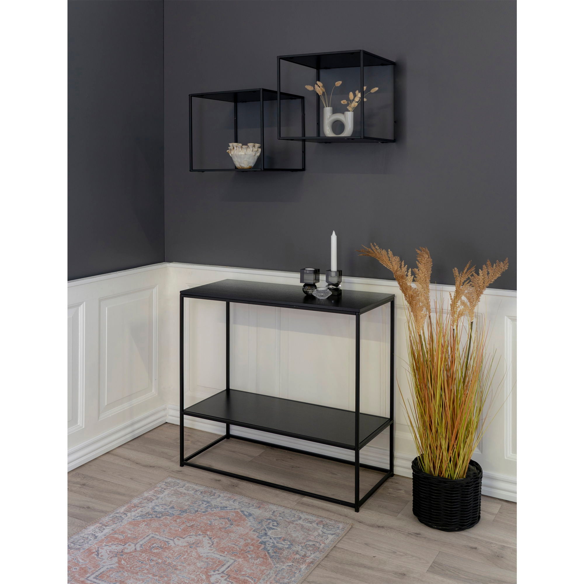 Vita Wallshelf, black frame