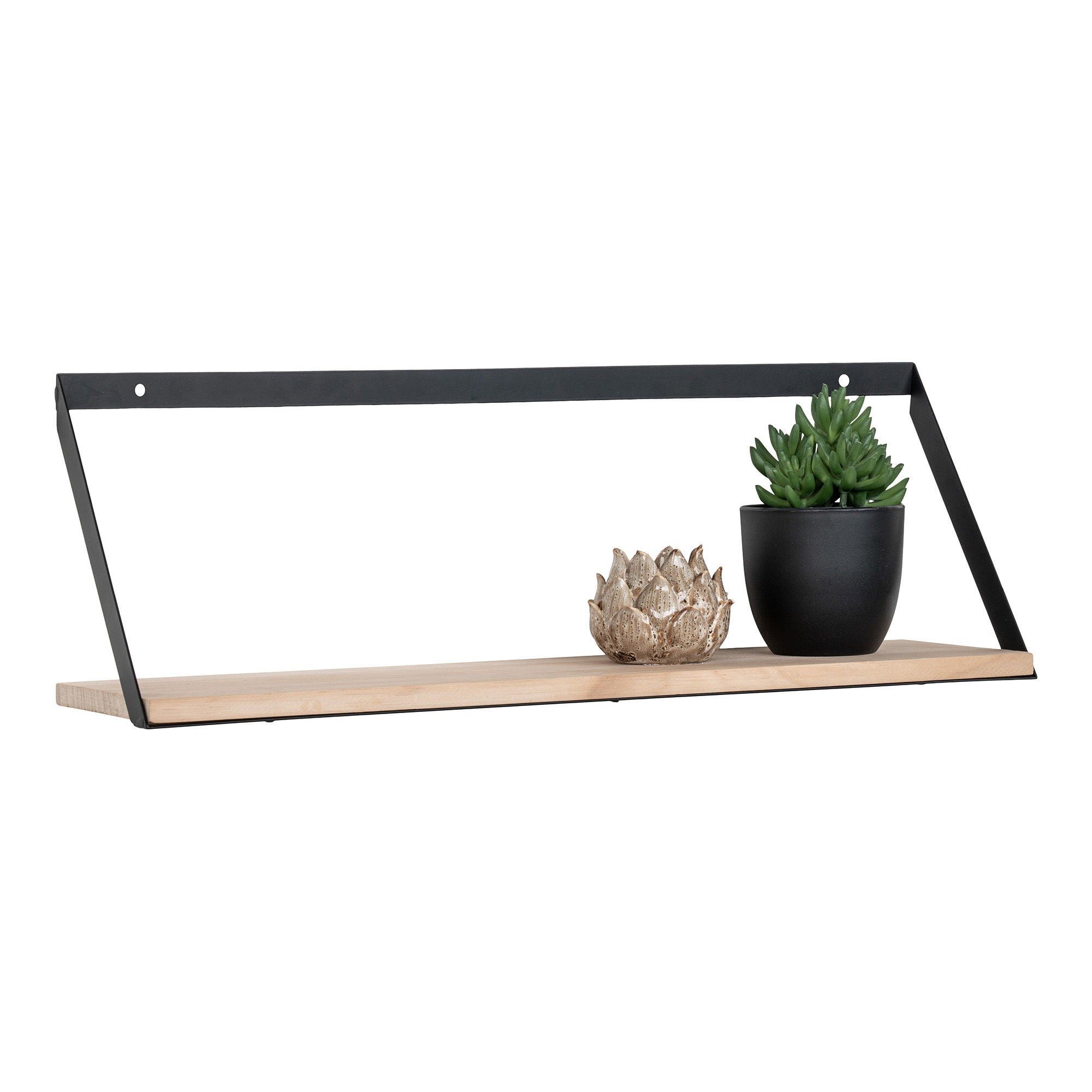 Basel shelf, steel, pinewood