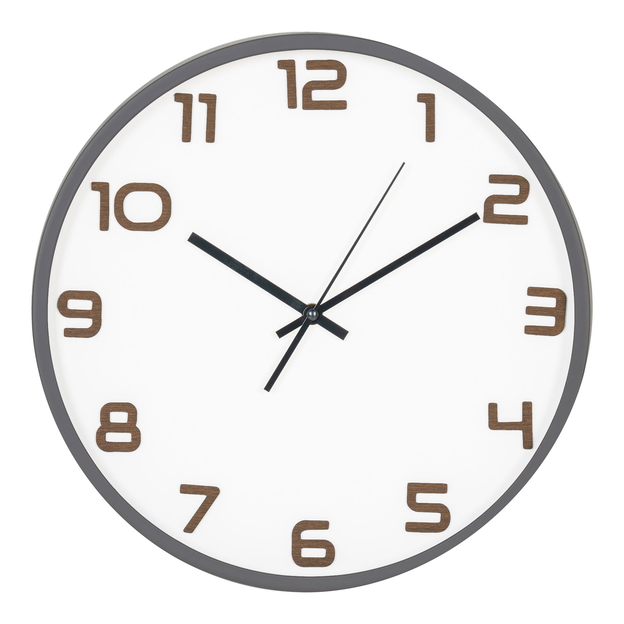 Greenwich wall clock, grey