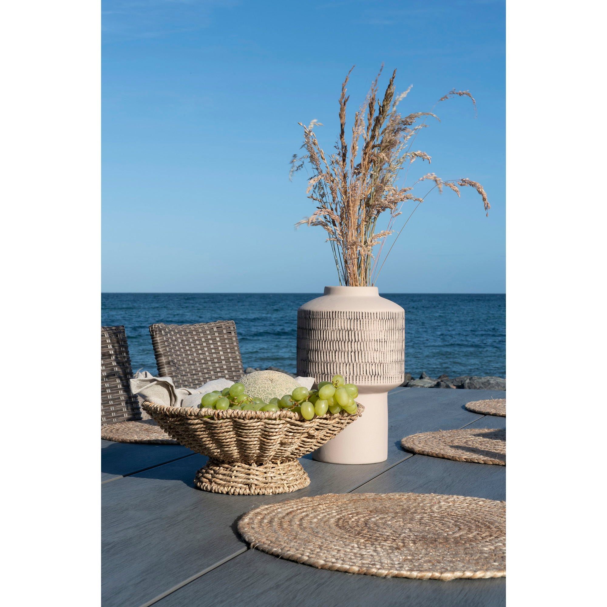 Pruna Serving tray, seagrass, natural