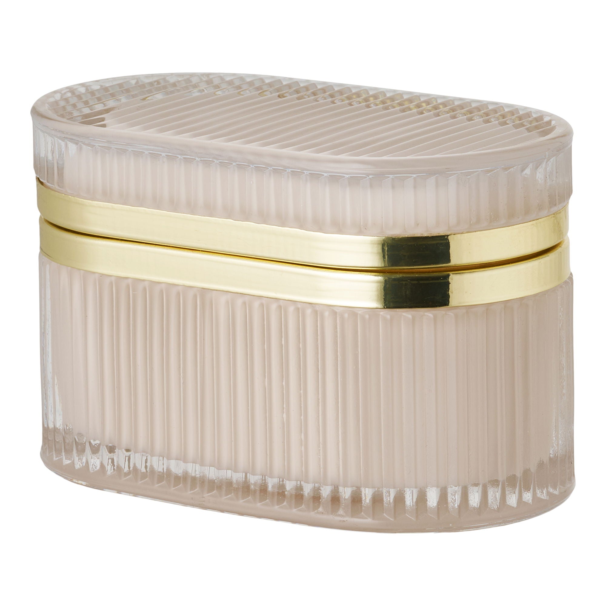 Love glass box, nude/brass