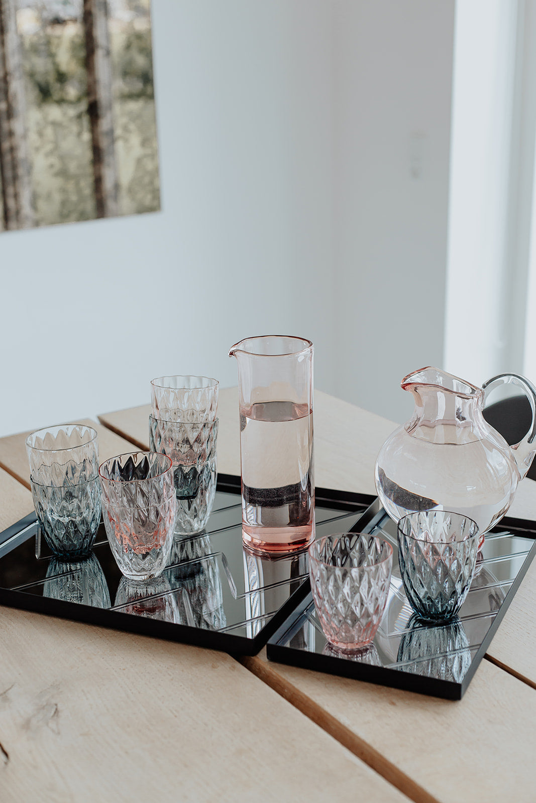 Diamond drinking glass - blossom