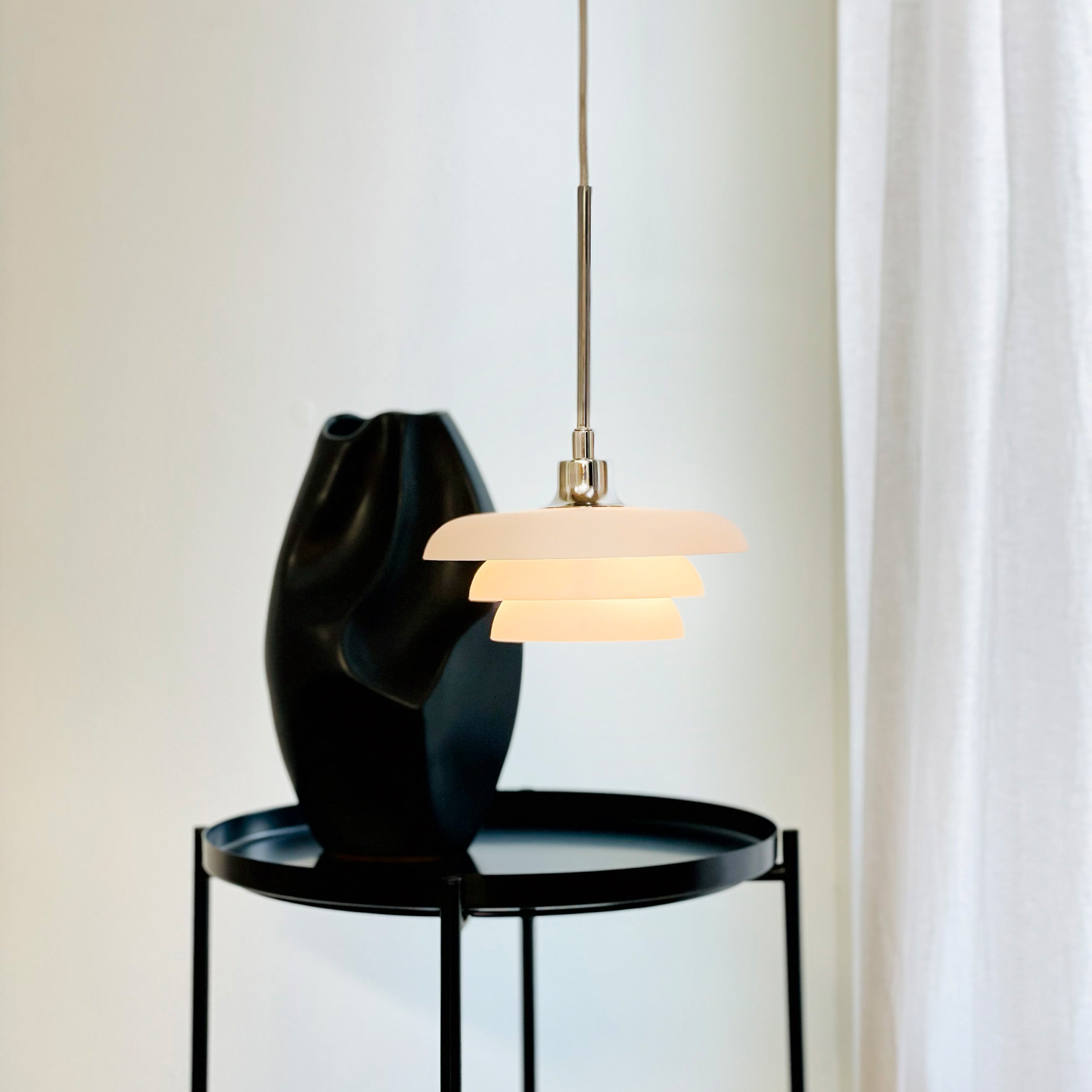 AVA pendel D20 opal/krom