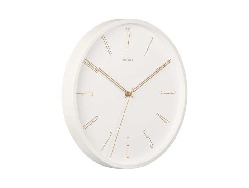 Wall clock Belle Numbers metal